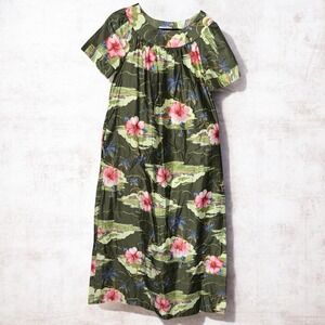 Vintage Sears Roebuck Hawaiian MuuMuu Maxi Long Dress Small (8-10) 60s - 70s